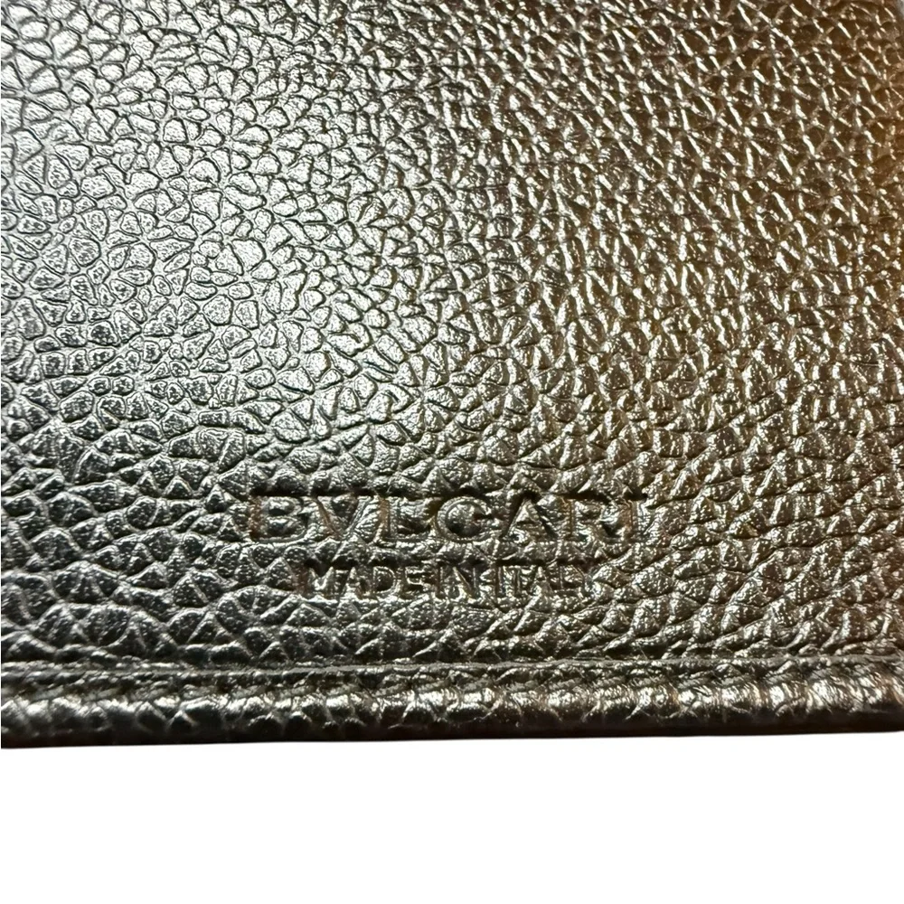 Bulgari Black Leather and Canvas Long Wallet - Picture 7 of 10